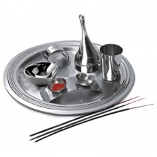 Stainless Steel Pooja Thali Set of 6 Pieces